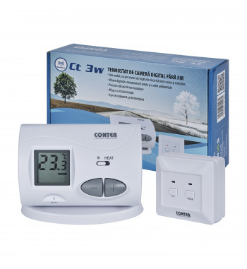 TERMOSTAT CU RADIOCOMANDA CONTER CT3W T. TERMOSTAT CU RADIOCOMANDA CONTER CT3W T.