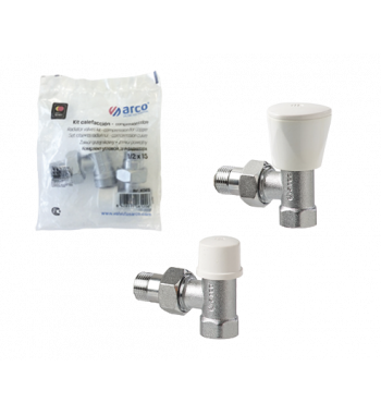 KIT ROBINETI RADIATOR TUR RETUR COLTAR 1/2" TEIDE PLUS+ KCM17