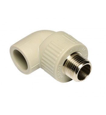 Ekoplastik PPR connection elbow grey int.- metallic ext. 25X3/4 Packaging: 1/60