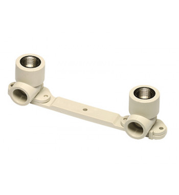 Fali könyök PPR tartóval Ekoplastik szürke 20 SNKD02020X Csomagolás: 1/10/50