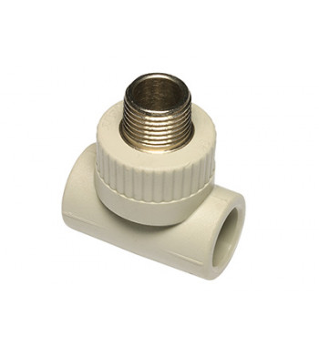 Ekoplastik PPR external metal connection tee gray 25X3/4 STKE02525X Packaging: 1/5/25