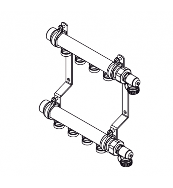 DISTRIB. COLECTOR INCALZIRE HLV INOX 3 CIRCUITE 11102041001  Ambalaj: 1/1