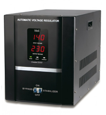 STABILIZATOR AUTOMAT DE TENSIUNE WELL CONSTANT 1000VA CU SERVO MOTOR