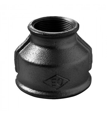 Niplu dublu cu reductie Berg Montana 1"X1/2" negru