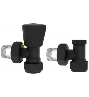 TEIDE RADIATOR RETURN VALVE KIT BLACK COPPER 15 COMPRESSION M/14 KCM20N
