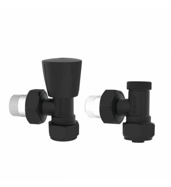 TEIDE RADIATOR RETURN FLOW VALVES KIT BLACK MULTILAYER 16M/T14 KCM21N