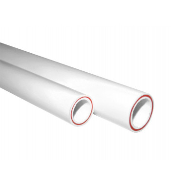 Teava PPR alb cu fibra compozita PN20, 50X6.9X4000 mm