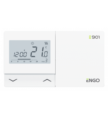 *TERMOSTAT DE CAMERA PROGRAMABIL CU FIR ALB E901