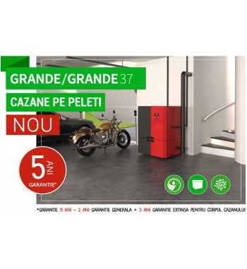 CAZAN COMPACT PE PELETI DIN OTEL GRANDE R-C 28KW
