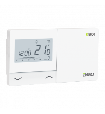 *PROGRAMMABLE ROOM THERMOSTAT WITH WHITE WIRE E901 *PROGRAMMABLE ROOM THERMOSTAT WITH WHITE WIRE E901