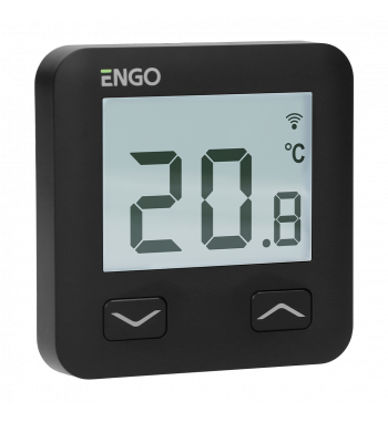 *ROOM THERMOSTAT VIA WIFI INTERNET, 230V, BLACK E10-B