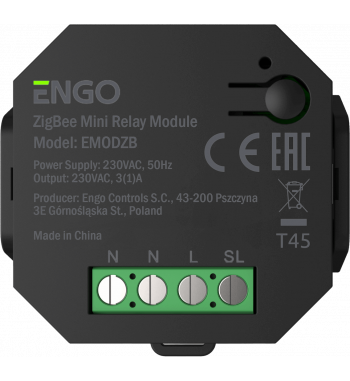 *WIFI ZIGBEE ROOM THERMOSTAT, LI-ION, BLACK EONE-BATB