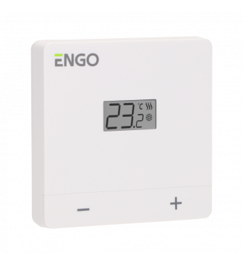 *VEZETÉKES SZOBATERMOSZTÁT, 24V, FEHÉR, EASY-24W