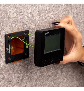 *WIFI ROOM THERMOSTAT ZIGBEE/868MHZ, BLACK E25-BATB