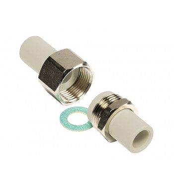 Racord olandez cu imbinare metalica PPR Ekoplastik gri complet 25 SRS025XXXX Ambalaj: 1/20/100