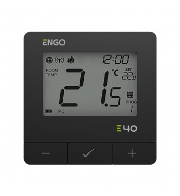 *WIFI ROOM THERMOSTAT ZIGBEE/868MHZ, BLACK E40-BATB