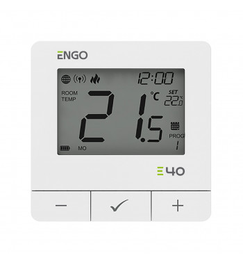 *ZIGBEE WIFI ROOM THERMOSTAT, LI-ION, WHITE EONE-BATW