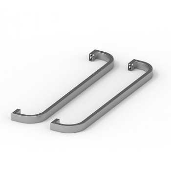 TOWEL RAIL SET 2 ROUND SATIN BARS TGBR01