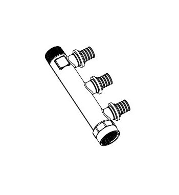 RAUTITAN RX+ DISTRIBUTOR, CONNECTION WITH SLIDING SLEEVE, 16-R/RP3/4 – 3 CIRCUITS 14563851001 Packaging: 1/1