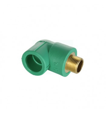 Cot racord PPR verde int.- ext. metalic 25X3/4"X90°