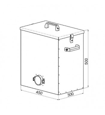 Cenusar  68 L. pentru cazan Atmos D15P, D20P, D30P, D31P, D40P, D50P S0544