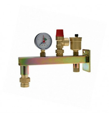 Grup de siguranta Watts GAG/MR20 pentru vas expansiune (aerisitor automat, supapa siguranta 1/2" 3 bar, manometru, valva aerisit