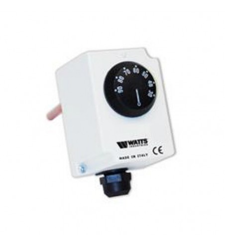 Termostat imersie TRE100-N, 3 contacte, 16(5)A 250V - 10(1)A 380V, domeniu reglaj 30 - 90°C, diferenţial 8±3°C, racord 1/2"