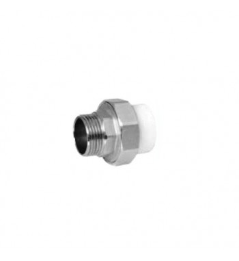 Racord olandez metalic PPR Sanica alb int.- ext. 20X1/2"