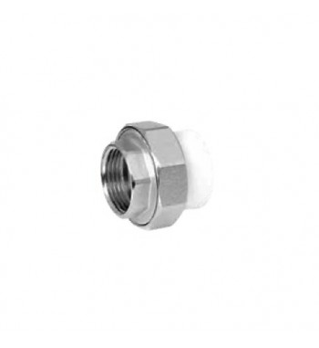 Racord olandez metalic PPR Sanica alb int.- int. 20X1/2"
