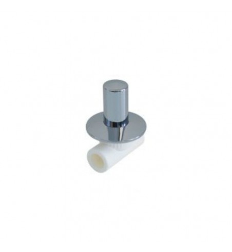 Robinet de trecere cu ventil pentru montaj ingropat PPR Sanica alb, cromat 20X1/2" Ambalaj: /50