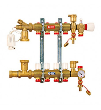 Ansamblu colector-distribuitor echipat Giacomini 1x18x4 cai