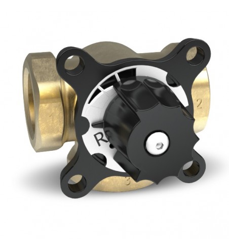 Vana de amestec AMV cu 3 cai bronz DN 32 S, 11/4" Vexve