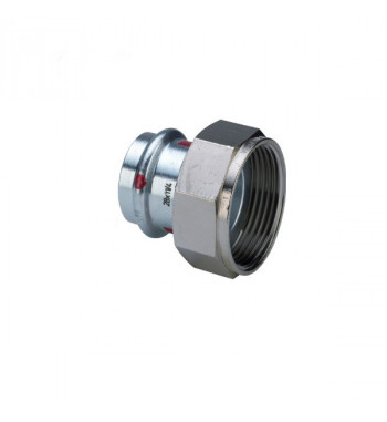 Mufa otel zincat int.- int. cu garnitura 15X3/4" Viega Prestabo