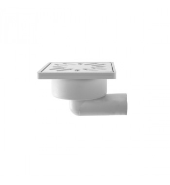 Sifon pardoseala, 100 X 100, cu iesire laterala DN 32, cu gratar inox 