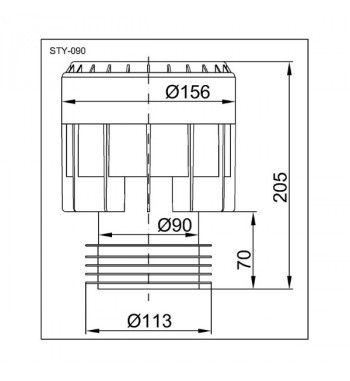 Ventil aerisire coloana DN 110