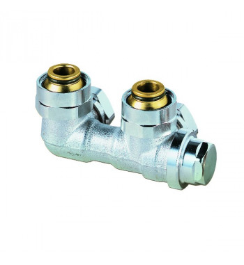 Robinet radiator coltar cu racord dublu Vekolux Heimeier 1/2"
