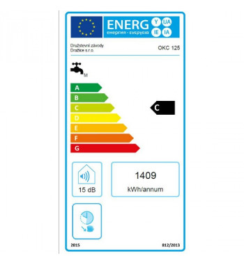 Boiler de perete vertical mixt DZD OKC, 125 L