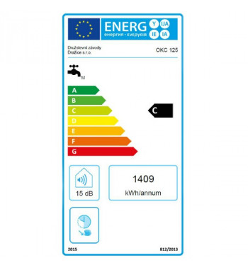 Boiler de perete vertical mixt DZD OKC, 1 serpentina 1m2, 125 L