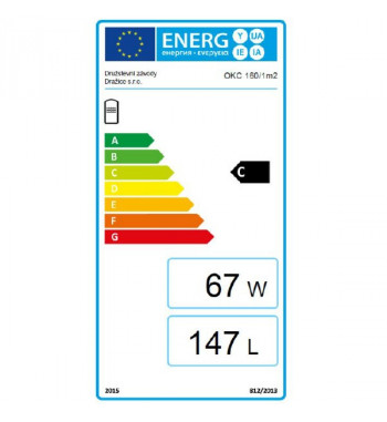Boiler de perete vertical mixt DZD OKC, 1 serpentina 1m2, 160 L