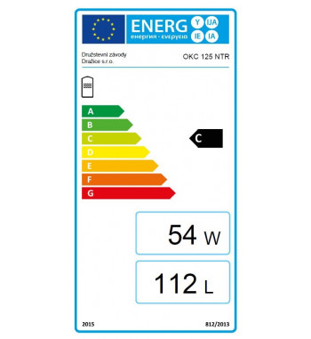 Boiler de sol indirect DZD OKC, 1 serpentina, 125 L, racorduri pe partea superioara, fara flansa