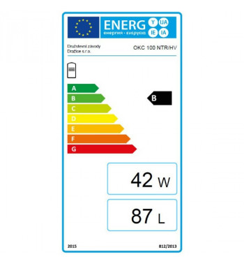 Boiler de sol indirect DZD OKC, 1 serpentina, 100 L, racorduri pe partea superioara, fara flansa