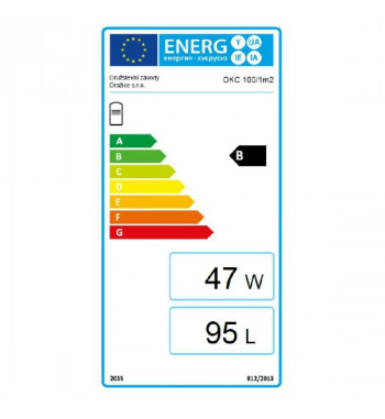 Boiler de perete vertical mixt DZD OKC, 1 serpentina 1m2, 100 L