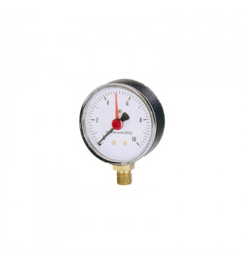 Manometru M1-ABS Watts, cadran Ø80, domeniu masura 0-10 bari, racord radial 1/2"