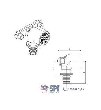 FÜGGÖNY SZÖG. SC. RN RX, FIL.INT.20-RP1/2 13661001001(13661001008) Csomagolás: 1/10