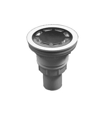 Sifon cadita dus cu iesire verticala 75, cu filet cu rozeta inox cu iesire verticala DN 32, Styron 507