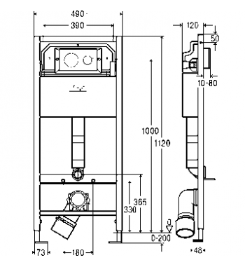 Viega Prevista Dry rejtett öblítőtartály-szett kerettel, rögzítőkészlettel és krómozott fedéllel, kód: 792855