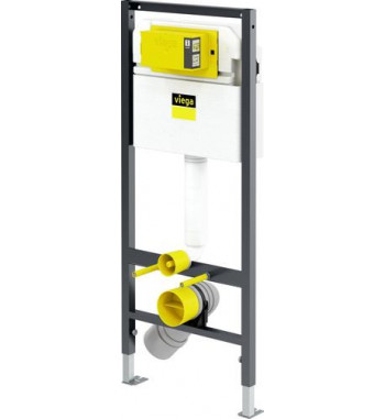 Viega Prevista Dry rejtett öblítőtartály-szett kerettel, rögzítőkészlettel és krómozott fedéllel, kód: 792855