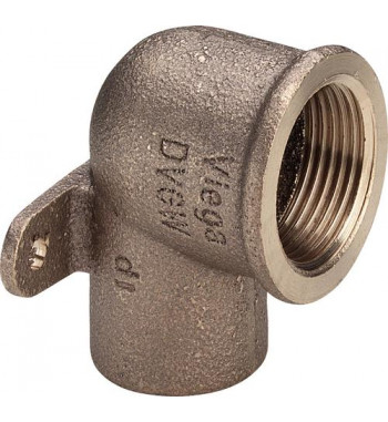 Suport perete bronz Viega int.- int. 2 suporti 15x1/2" 100223