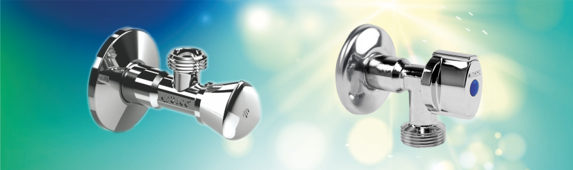 Corner valves for water